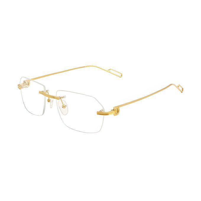 Gold Rimless Optical Frames