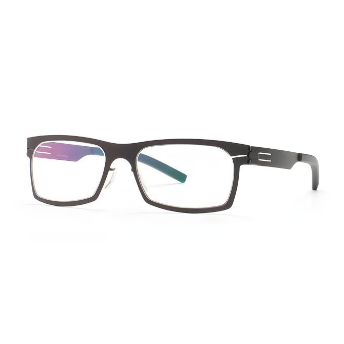Screwless Stainless Steel Glasses Frames Black