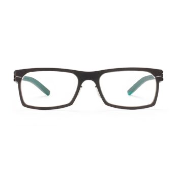 Screwless Stainless Steel Glasses Frames Black