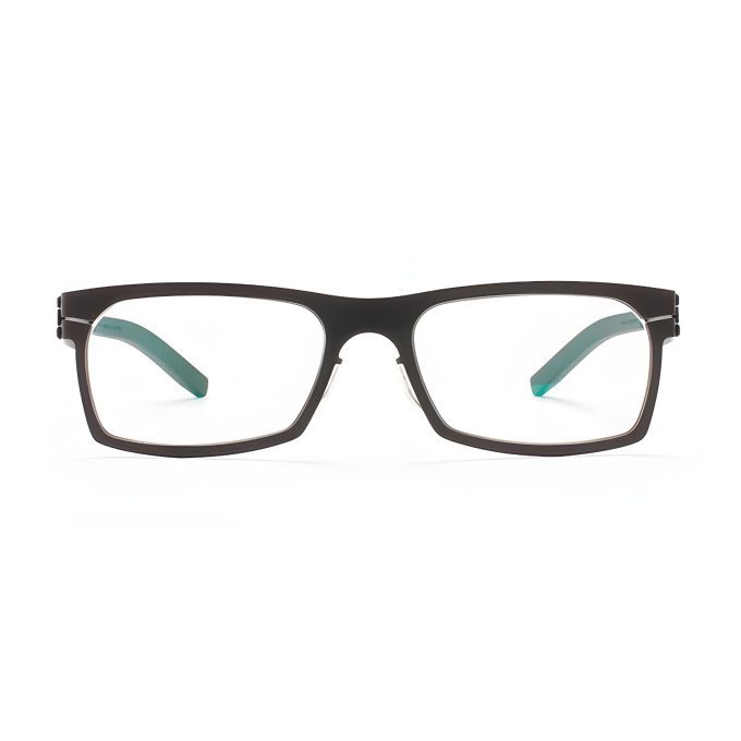 Screwless Stainless Steel Glasses Frames Black