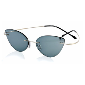 B Titanium Photochromic Polarized Rimless Sunglasses Extreme Discoloration 8.9 g Only 