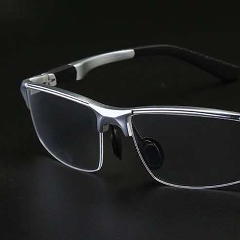 01 Aluminum magnesium eyeglasses frames semi rimless