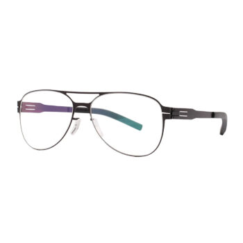 Black-Interlocking-Hinge-Eyeglass-Frames