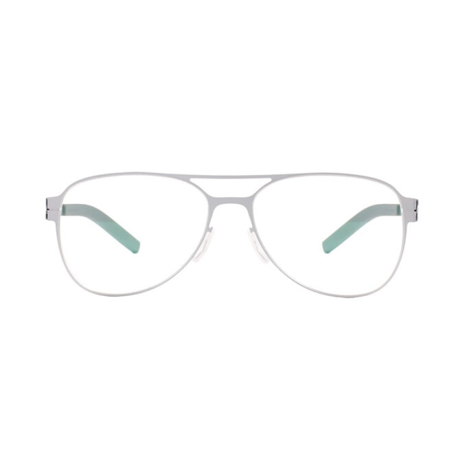 Silver-Interlocking-Hinge-Eyeglass-Frames