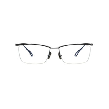 Black-Gold-Semi-Rimless-Titanium-Eyeglass-Frames