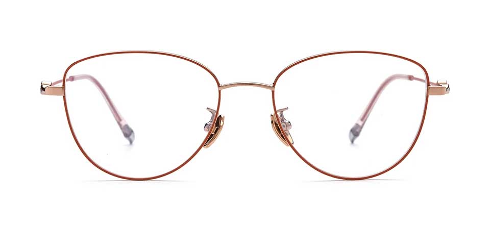 HEDDA Pure Titanium Cat-Eye Glasses Frames front view
