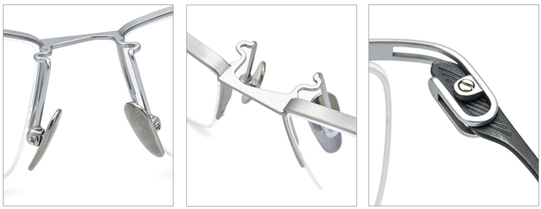 Semi-Rimless-Titanium-Eyeglass-Frames-Detail