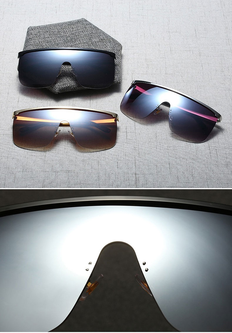 metal frame designer look sunglasses