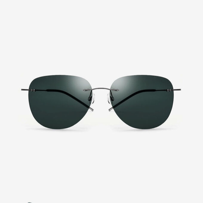 DAYTON Memory Metal Rimless Sunglasses - Image 2