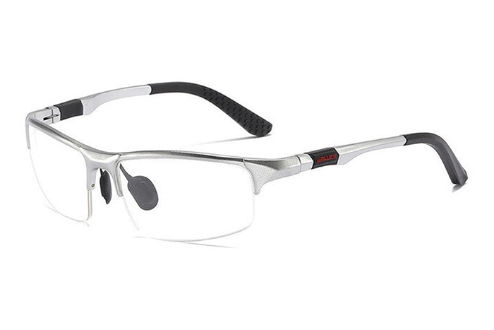 header Aluminum magnesium eyeglasses frames semi rimless