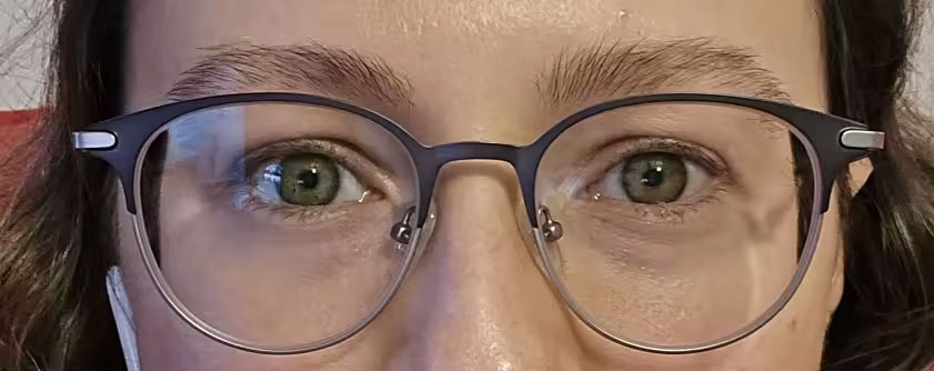 Photo from Carol review of DUETTO Two-Tone Titanium Glasses Frames