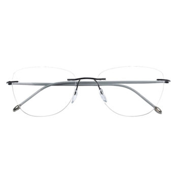 rimless titanium eyeglasses