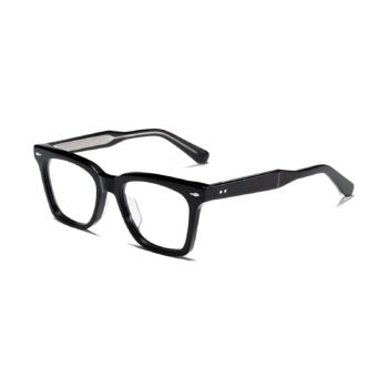 Black Retro Inspired Eyeglass Frame