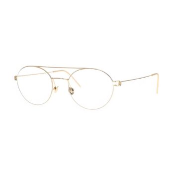 Dual-Bridge Round Wire Glasses