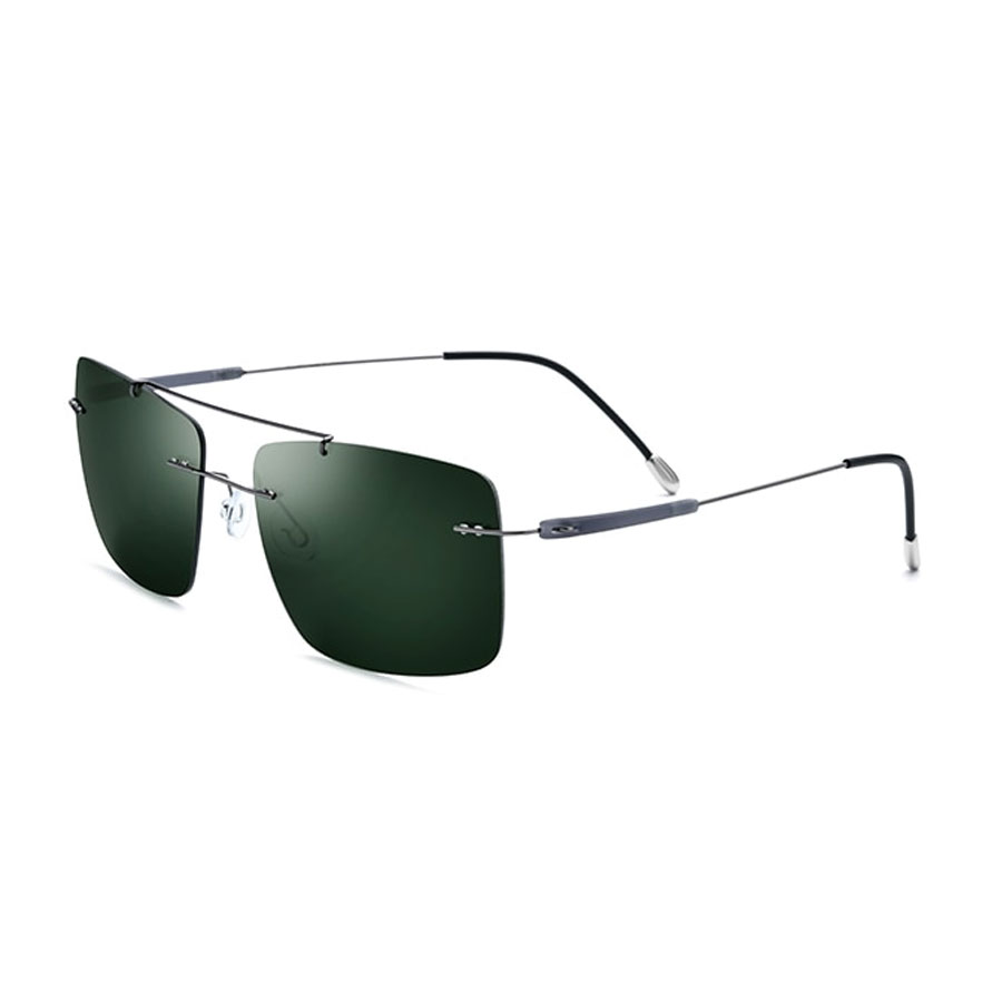 Titanium Rimless Sunglasses Polarized Lenses, Ultra Lightweight