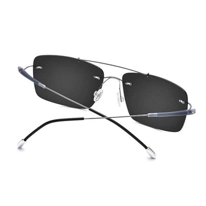Titanium Rimless Sunglasses