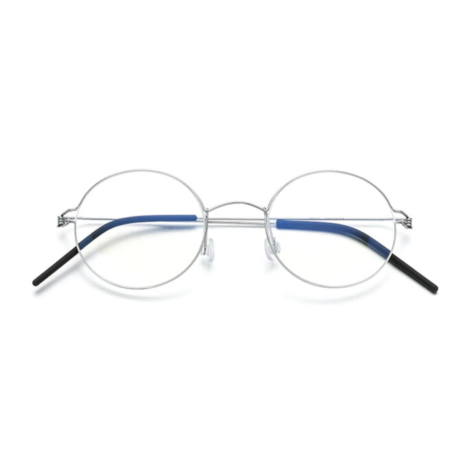 SRD Titanium Screwless Eyeglasses Frame Silver