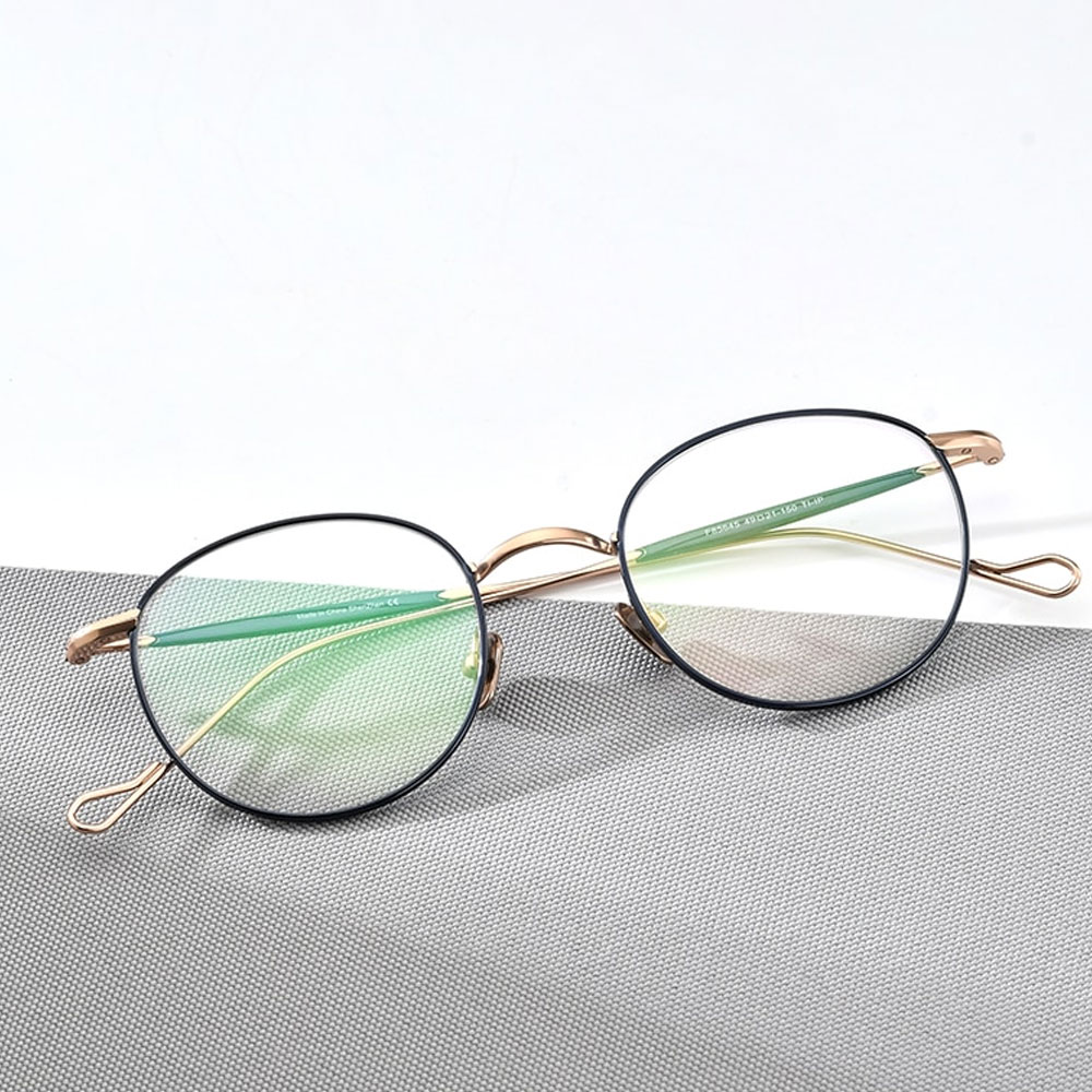 Round Titanium Eyeglasses Frame