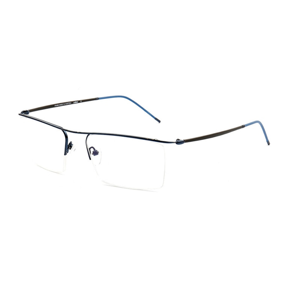 Half best sale rimless eyeglasses