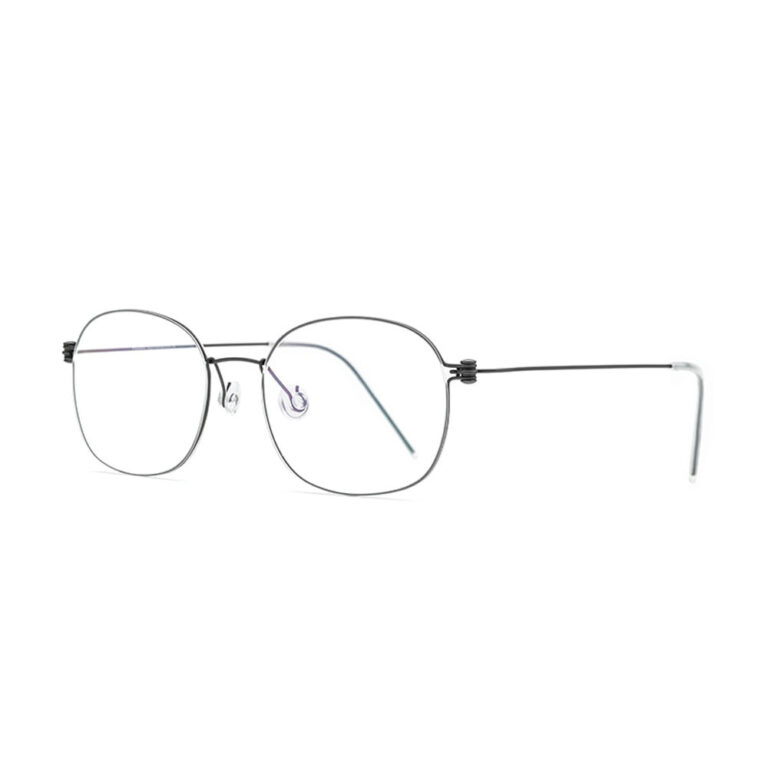 Rounded Titanium Screwless Eyeglass Frames | Titanium Optix