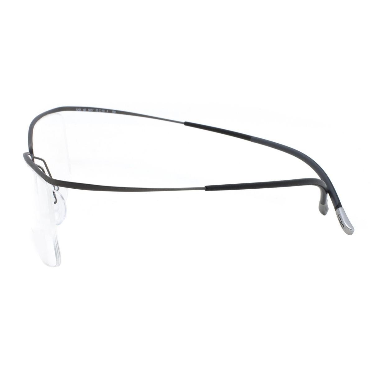  FBL Semi-Rimless Color Tinted Clear Arm Eyeglasses