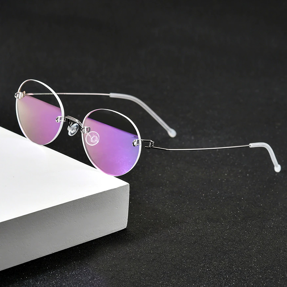 Titanium Wire Rimless Glasses