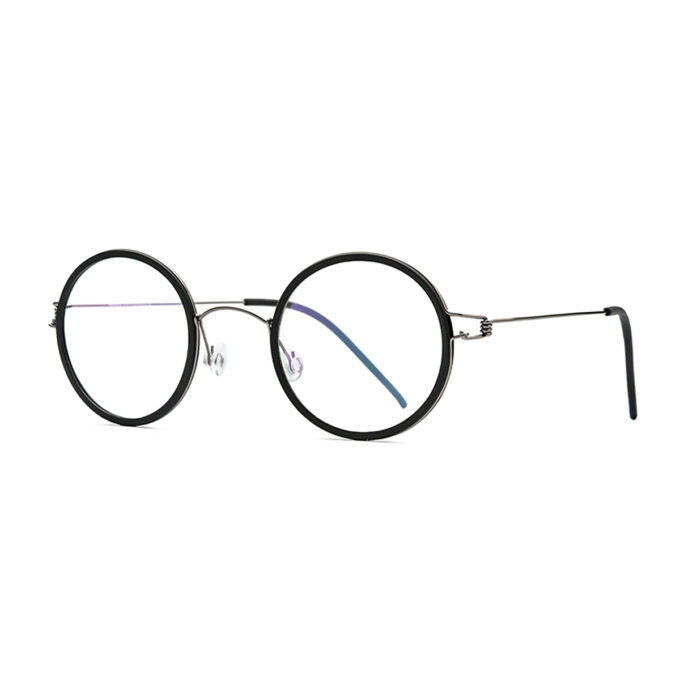 Titanium-Screless-Eyeglasses-Frame Black