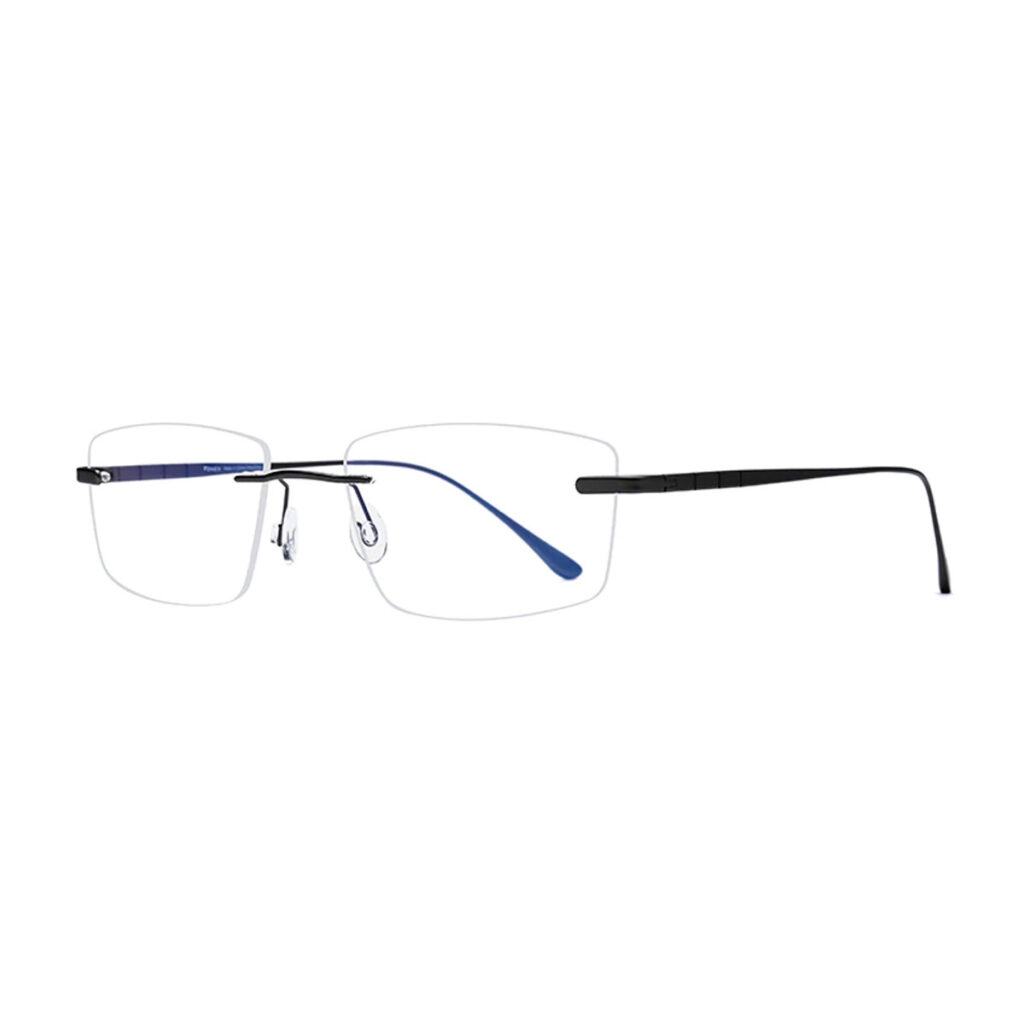 Pure Titanium Rimless Eyeglass Frames Titanium Optix 