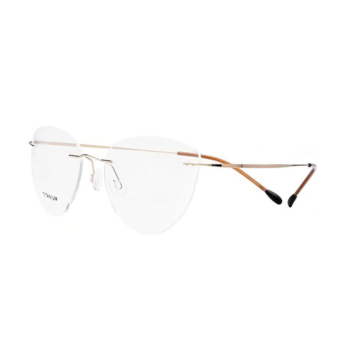 Rimless-Cat-Eye-Titanium-Memory-Metal-Eyeglass-Frames