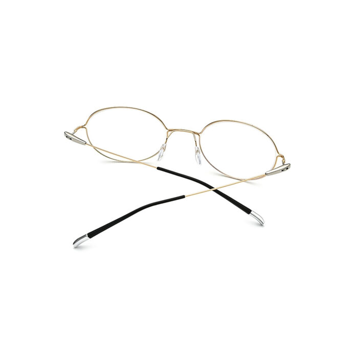 Gold-Titanium-Screwless-Eyeglass-Frames