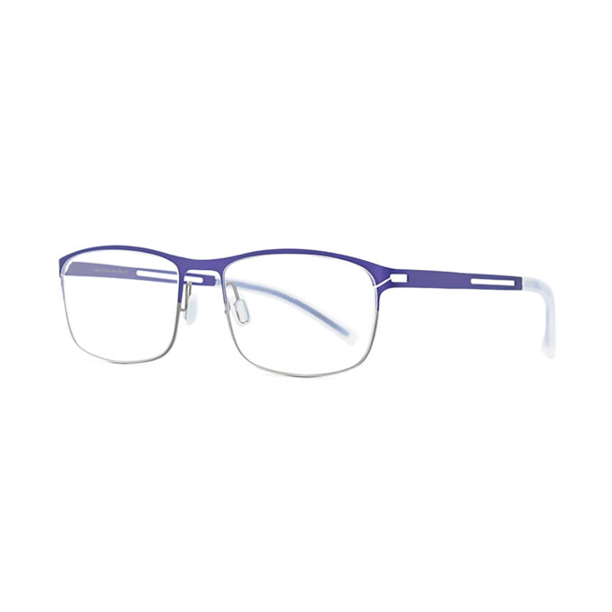 Purple-Unibody-Titanium-Memory-Metal-Rectangular-Eyeglass-Frames