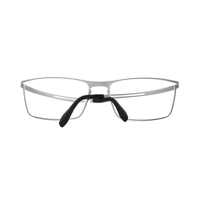 Silver-Unibody-Titanium-Memory-Metal-Rectangular-Eyeglass-Frames