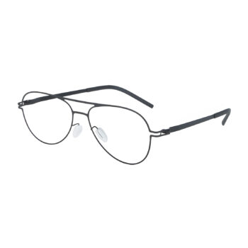 Wrapped Coil Hinge Screwless Aviator Eyeglass Frames