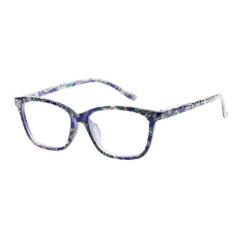 Fashion Reading Glasses, Floral Print Edition, Blue