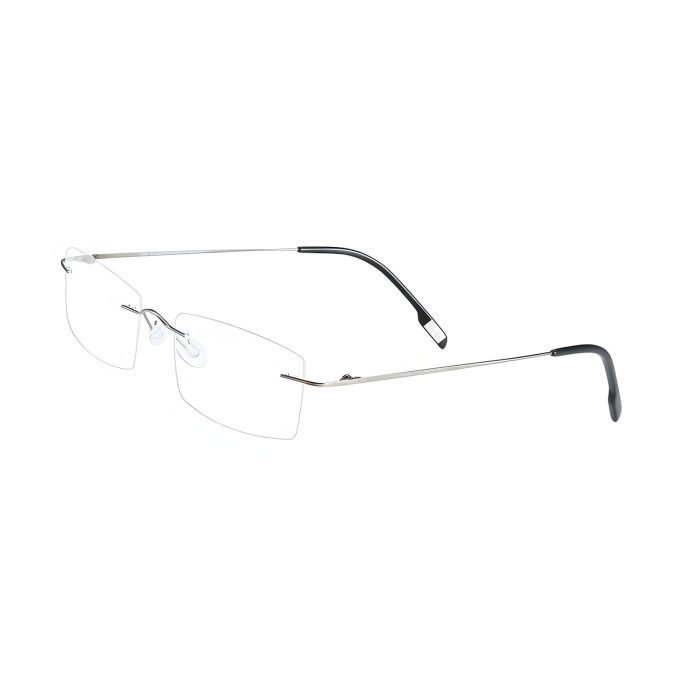 Rimless Titanium Eyeglass Frames