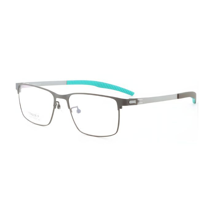 Grey Stainless Steel Sports Glasses
