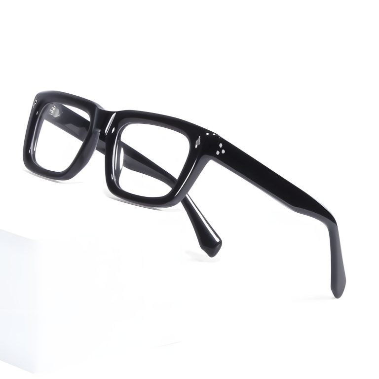 Bold, Angular Design, Thick Acetate Eyeglass Frames