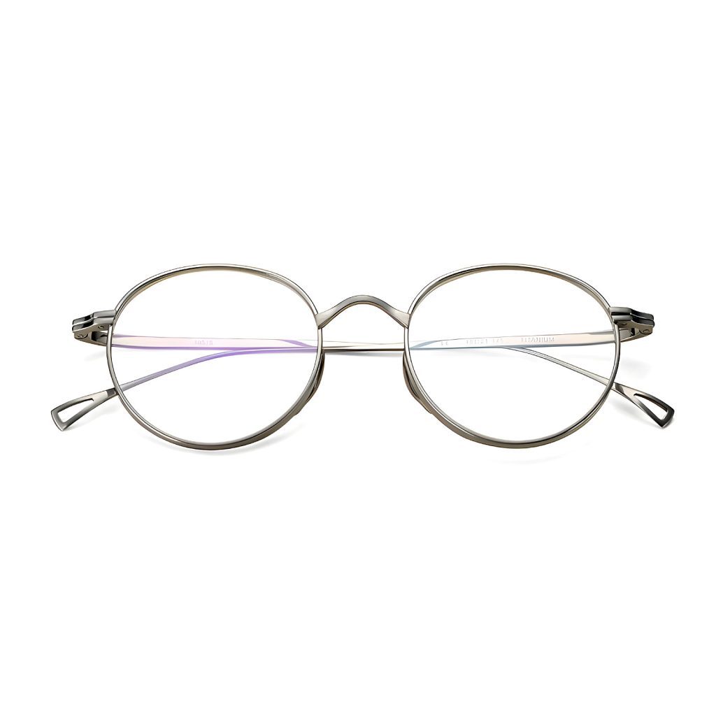 100 Titanium Oval Eyeglass Frames Titanium Optix 1065