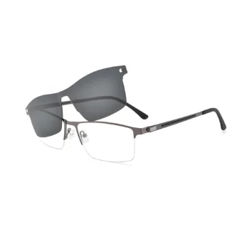 Rectangle Magnetic Clip-On Frames Grey