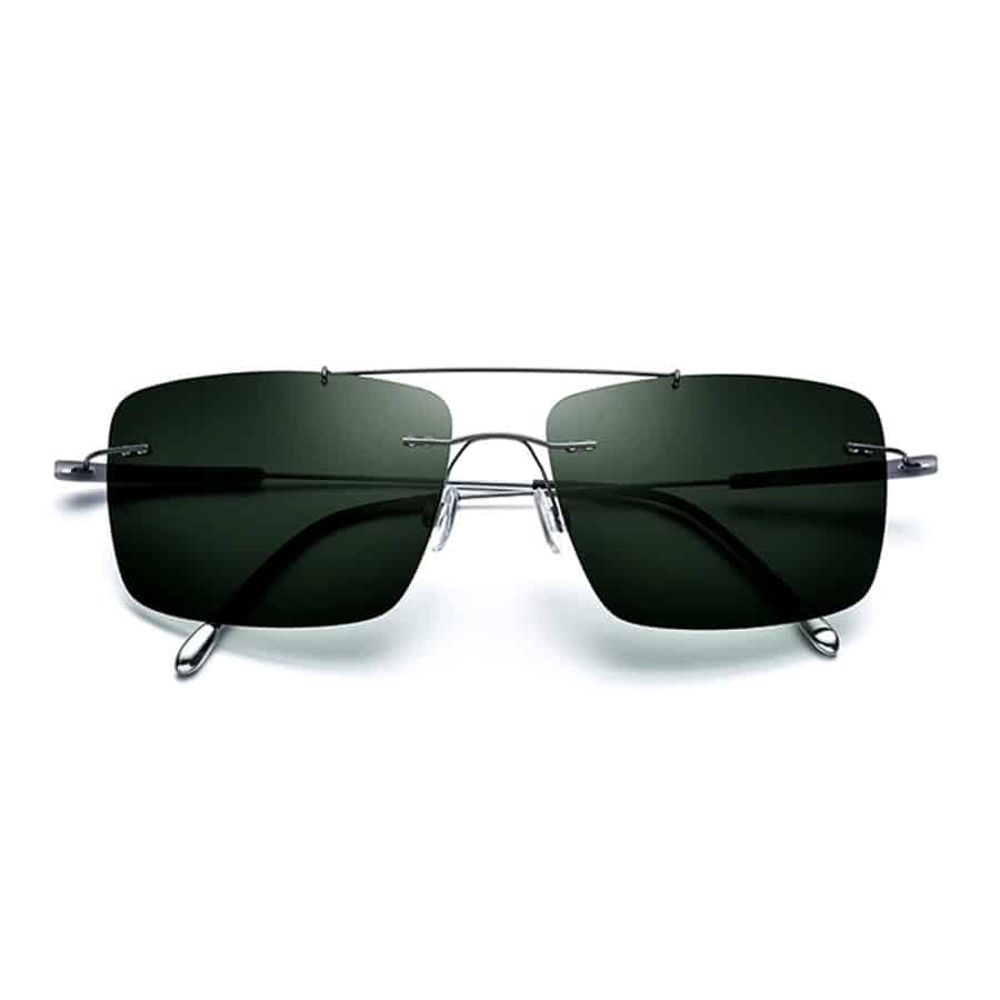 NORDIN Titanium Rimless Sunglasses, Polarized