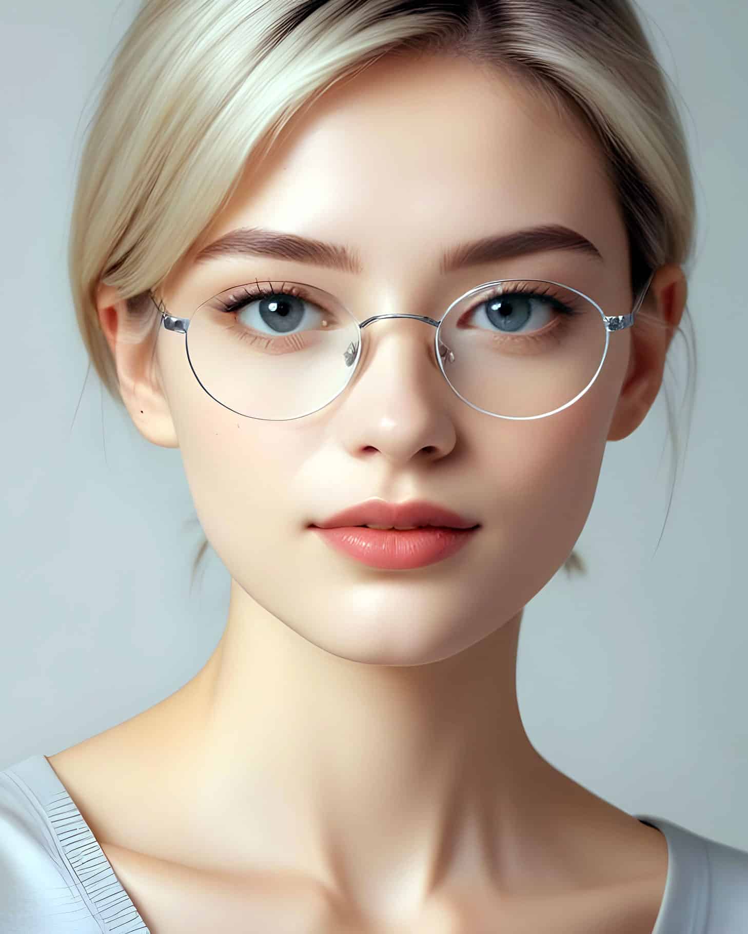 f glasses frames rimless
