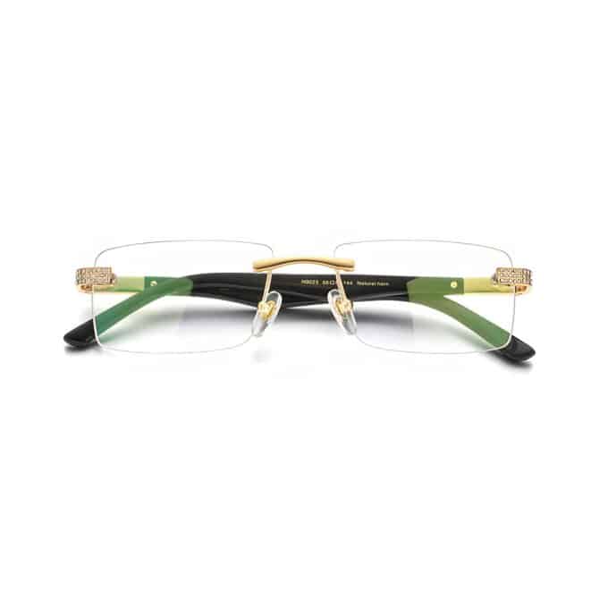 LUX Buffalo Horn Glasses with Diamonds - Image 2