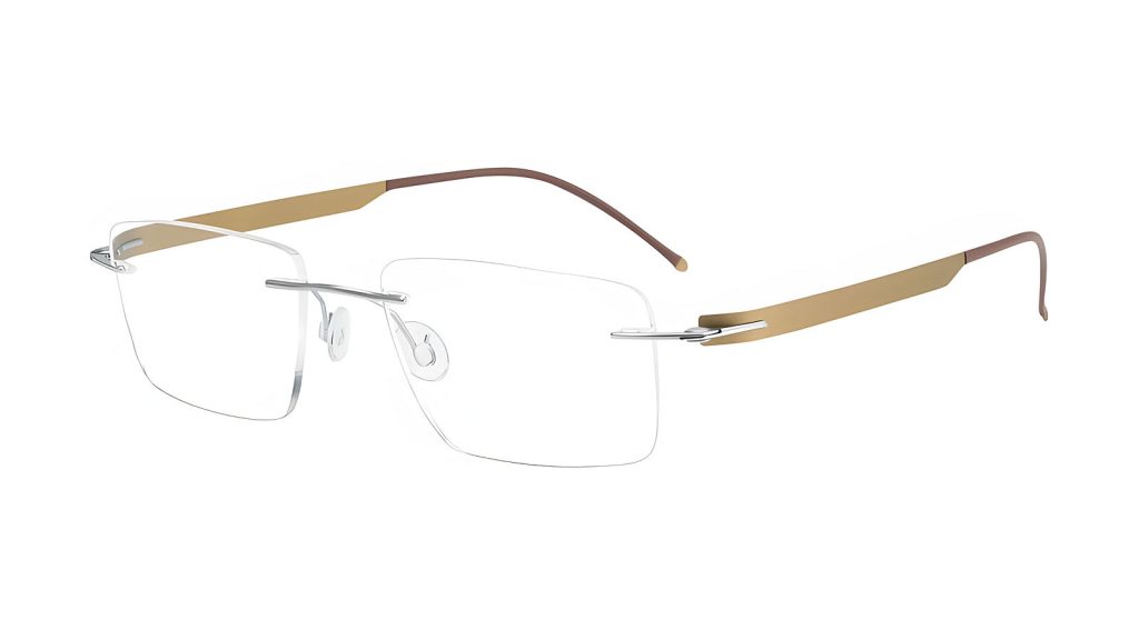 DAG rectangle rimless eyeglasses for men