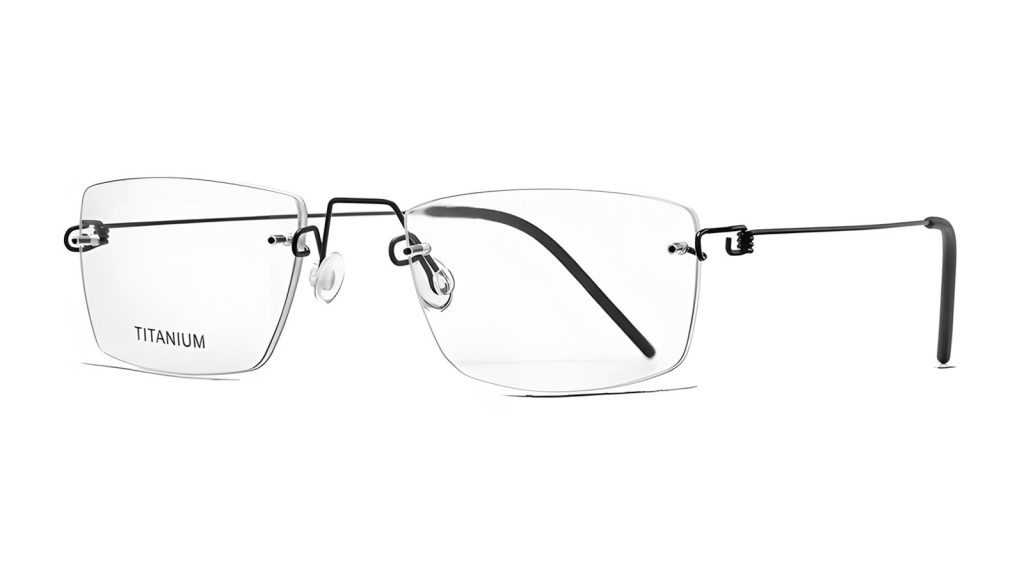 RRD rectangle rimless eyeglasses for men