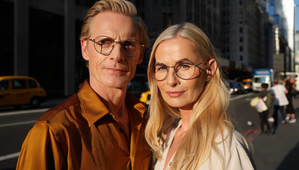 header minimalist round titanium glasses London online