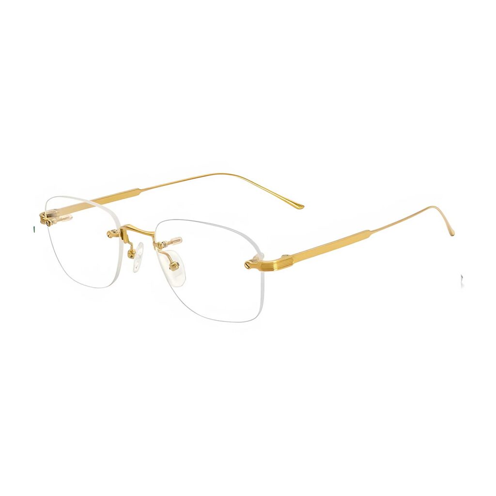 MORITZ Rimless Aviator Eyeglass Frames