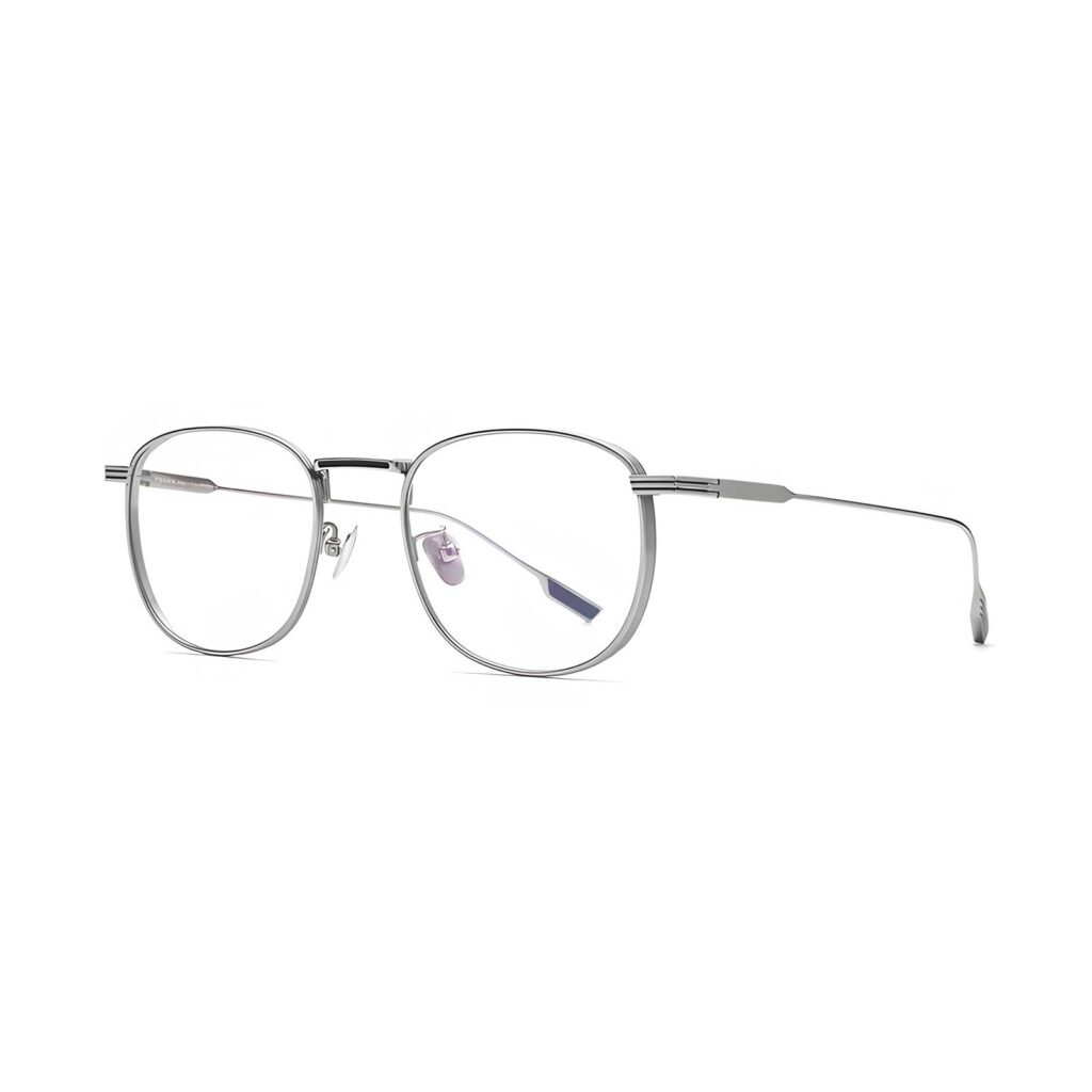 AURA Rectangular Prescription Glasses Unisex – Pure Titanium Ultralight