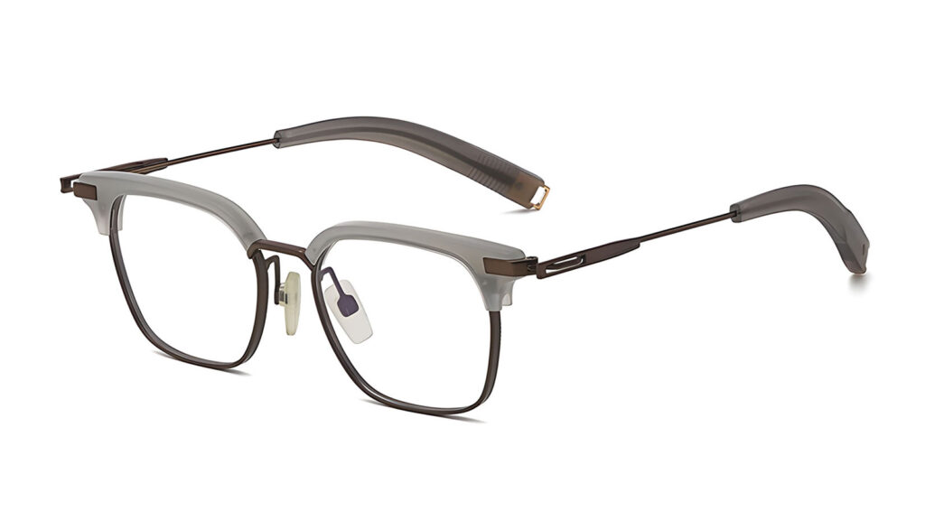 AKIO Browline Titanium Acetate Eyeglass Frames