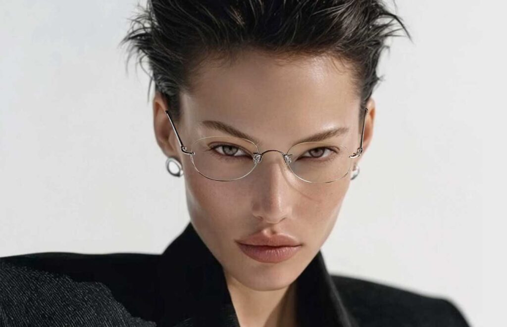 Flexible Memory Metal Eyeglass Frames for Women